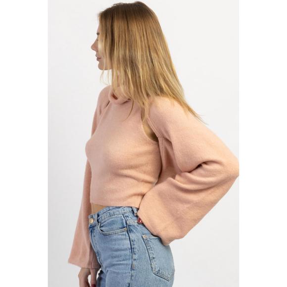 NEW MIMOSA the maddie sweater set in blush - Picture 5 of 6